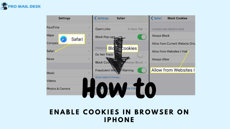 Enable Cookies on iPhone for Yahoo Mail Login