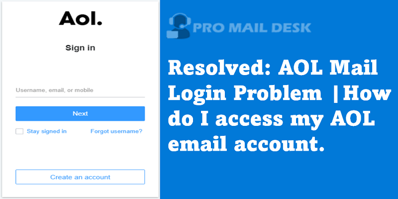 AOL Mail Login Problem